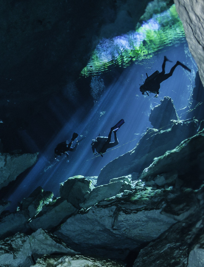 Potápanie v cenotes